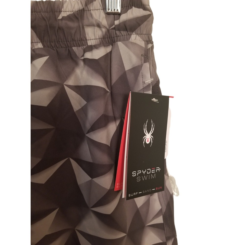 Spyder Swim Men's Shorts Adult Size XL 36, 7 in gray Swim Trunks NWT - Picture 8 of 9
